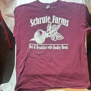 The Office - Schrute Farms ‘Bed & Breakfast With Quality Beets’ Maroon Tee